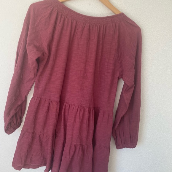 Anthropologie Maeve Isola Tiered Babydoll Top SZ S - Picture 10 of 12